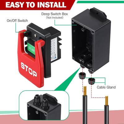 120V Power Switch Safety Power Switch Single-phase Switch