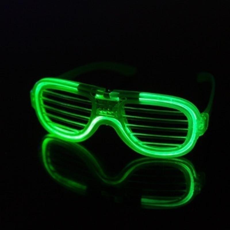 Flashing Party LED Light Glasses for Party Birthday Party Funny Tricky Fluorescent Luminous Rave Costume Party DJ Bright