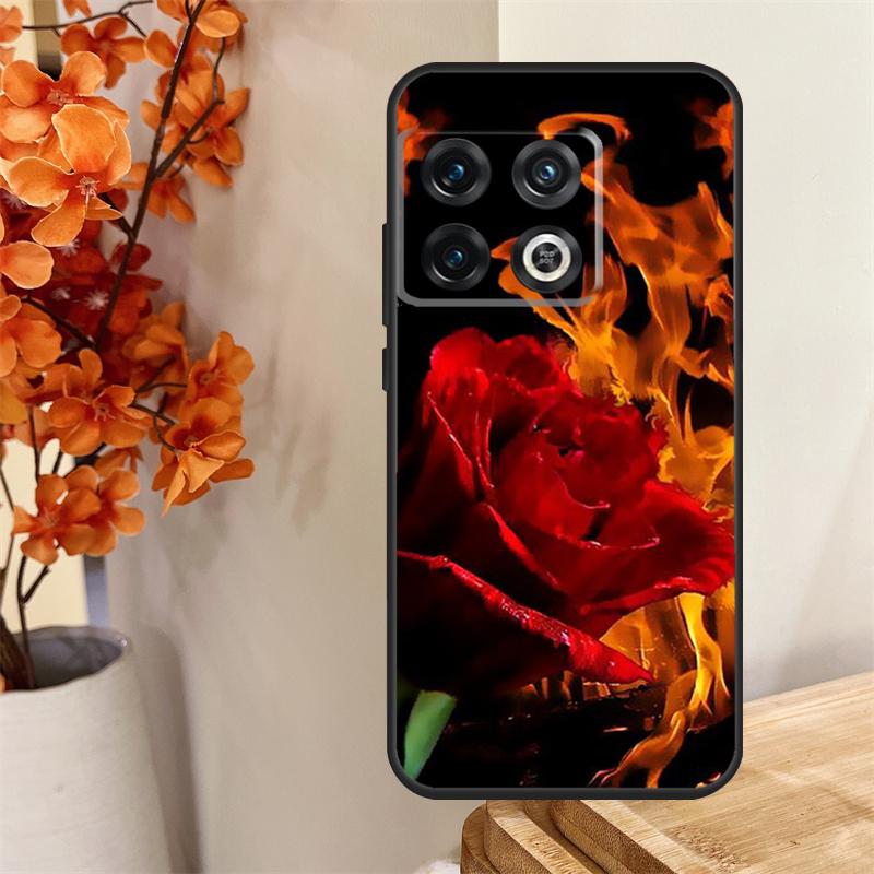 Red Rose Flower Funda For OnePlus 13R 13 12 12R 11 10 Pro 8T 10T OnePlus Nord 4 CE 2 3 Lite N30 N20 N10 Case