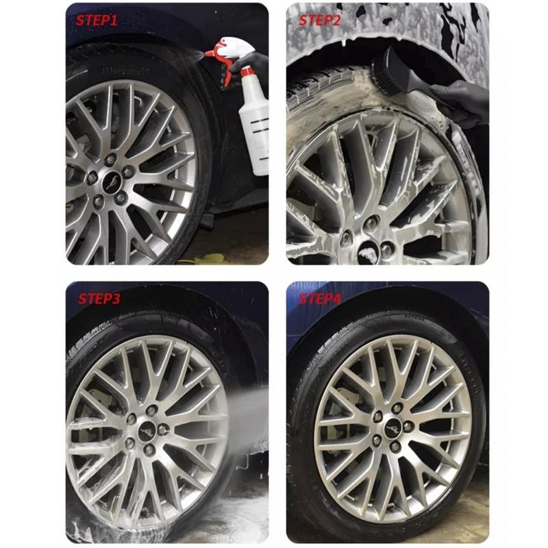 Car Tire Rim Brush Wheel Hub Cleaning Brushes Car Wheels Detailing Cleaning Accessories Black Tire Auto Washing Tool