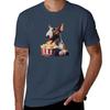 bull terrier in the cinema T-Shirt blacks sweat  quick-drying t shirt men