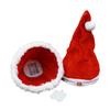 Electric Christmas Hat Plush Singing Dancing Santa Hat Funny Light Up Swing Velvet Hat