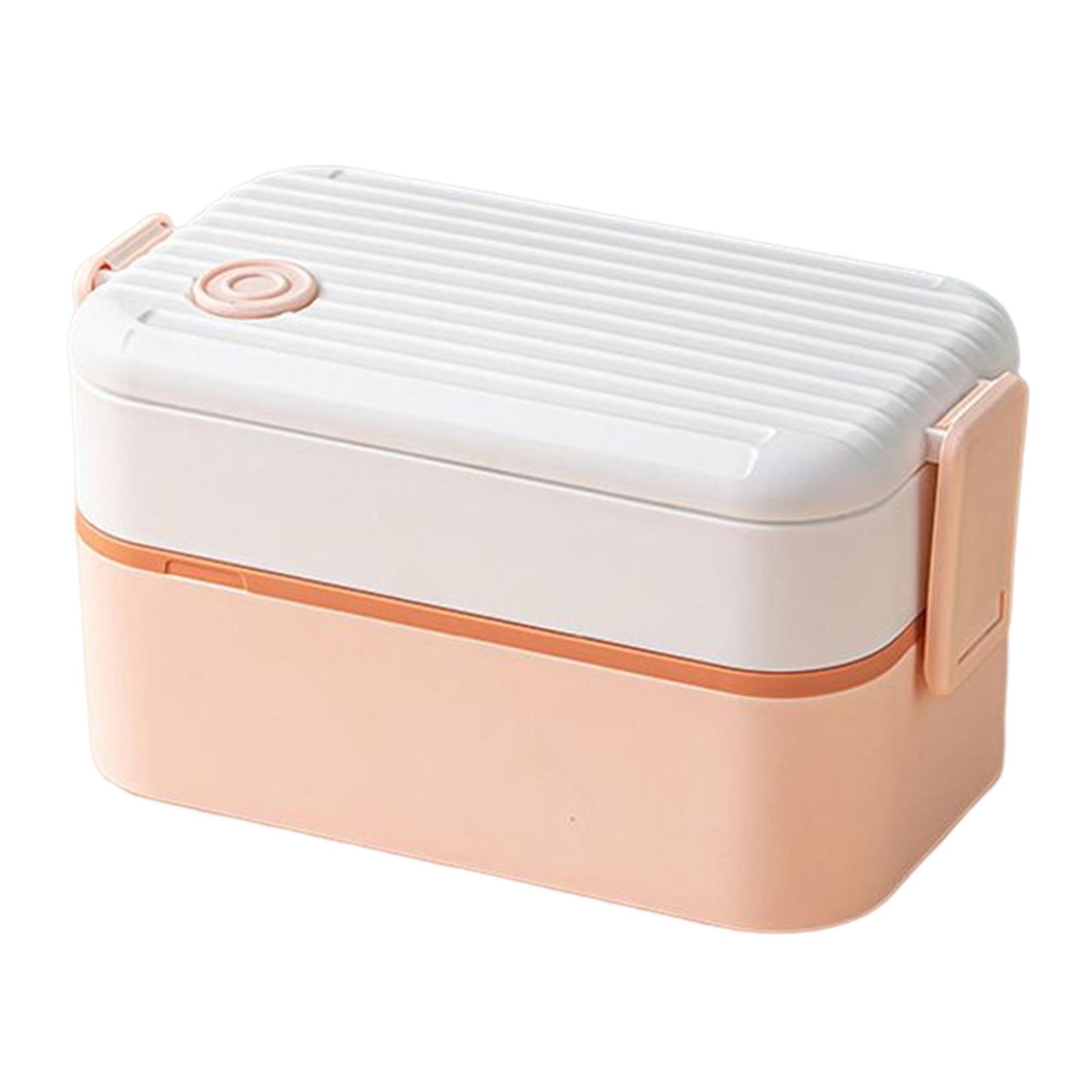 Bento Lunch Box Portable 3in1 Bento Box Outdoor A Single Layer красный