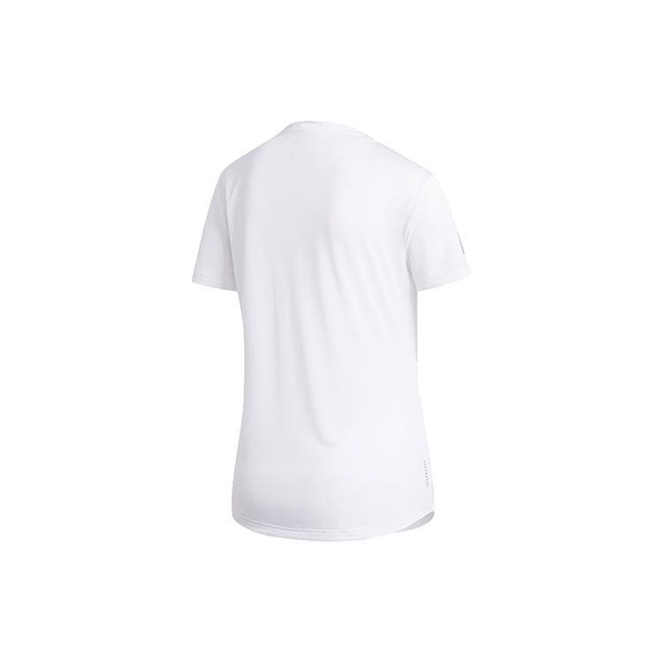 Adidas Own The Run Tee Running Sports Short Sleeve Women Tops White FM5812