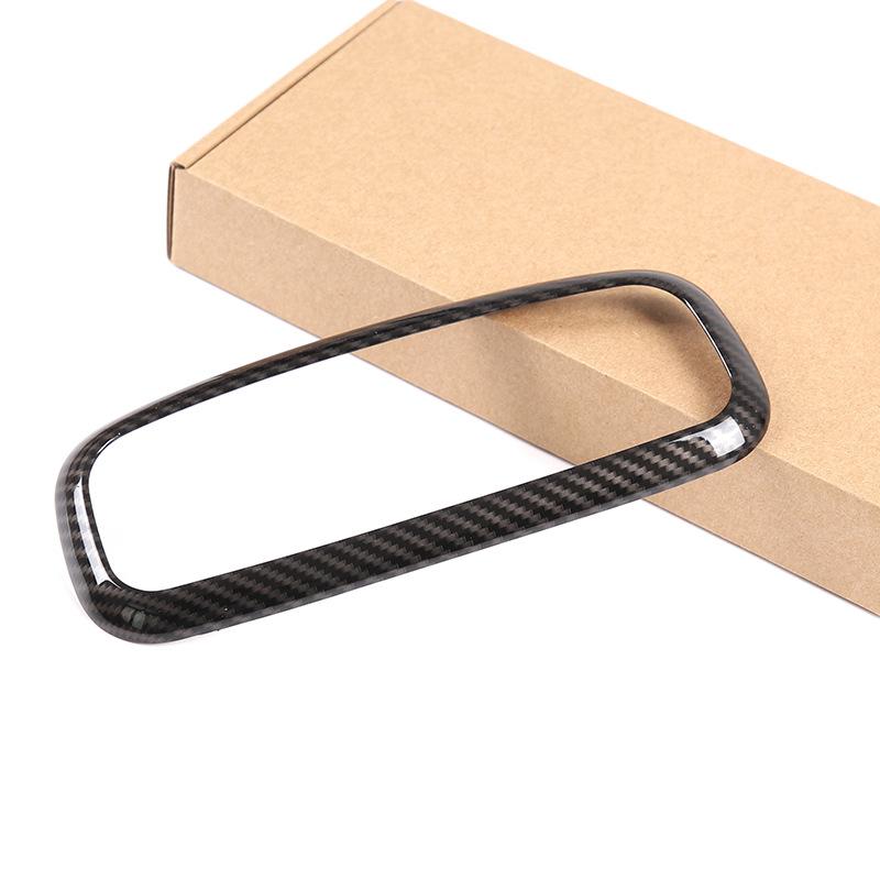 Decorație pentru cadru de lumini de citire din spate pentru mașină în stil fibră de carbon, potrivită pentru Ford Ranger 2015- Interior auto