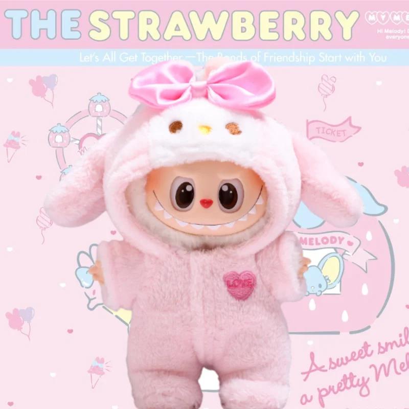 Vestiti per Bambola Labubu Tutina da Pinguino Bebè Vestiti per Bambola Idol Labubu I II 15/17cm Vestiti per Bambola di Peluche Seduta Accessori per Fe