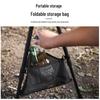 Adjustable Aluminum Folding Outdoor Table with Lamp Holder for Camping and Motorcycle Touring