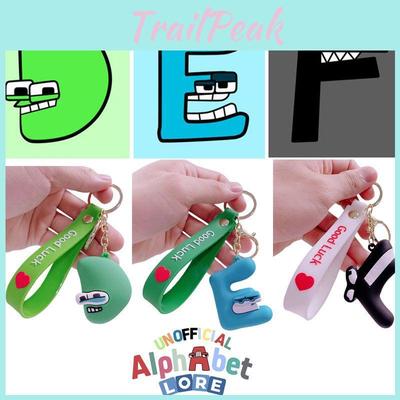 Alphabet Lore Keychain Toy Durable Alloy Key Ring Decorations