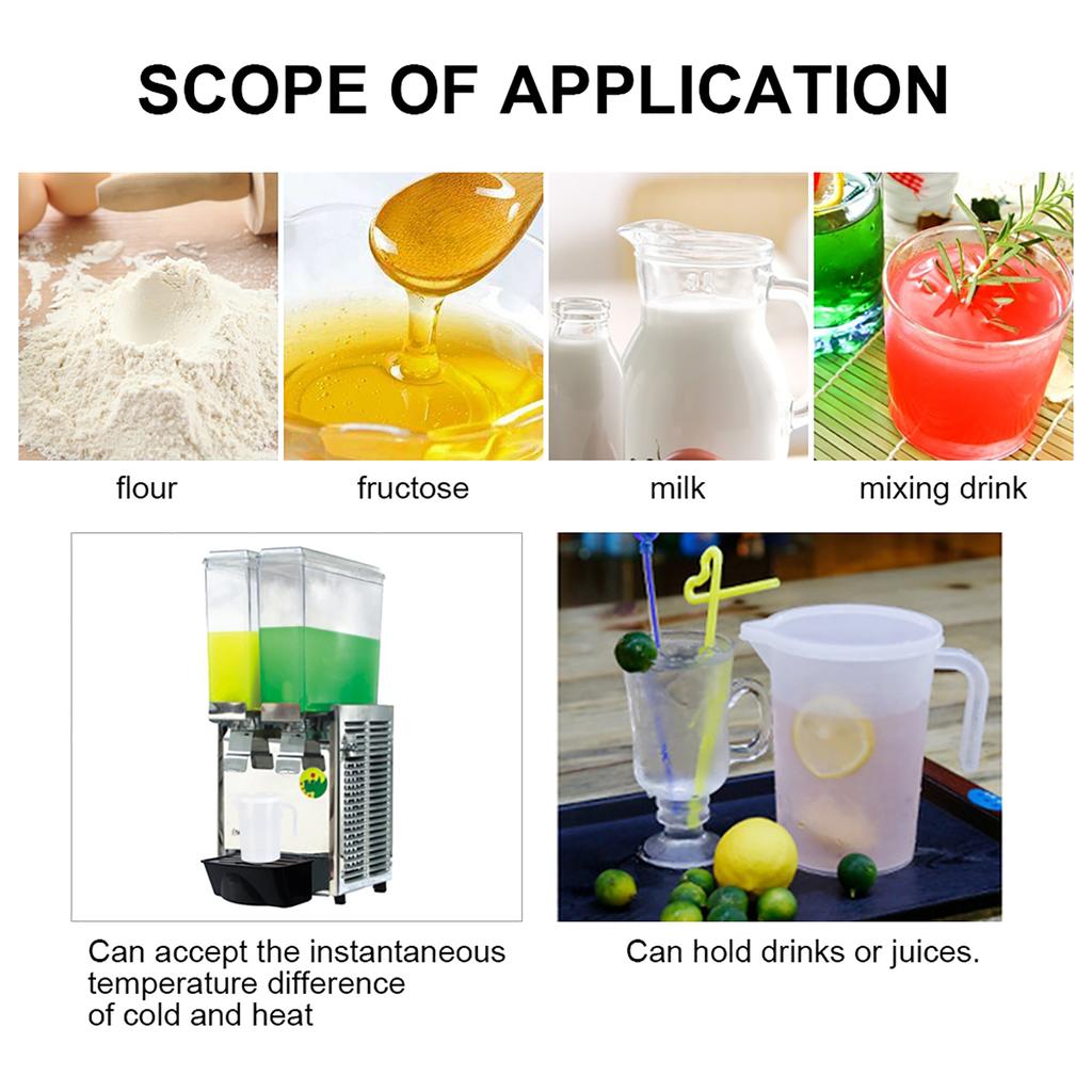 500ml/1000ml Clear Plastic Measuring Cups with Lid Kitchen Cooking Baking Accessaries Kitchen Measuring Cup Baking Measuring Cup