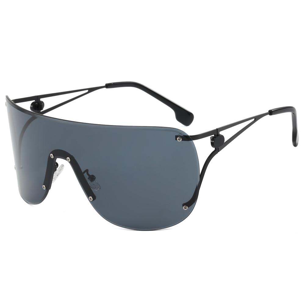 Superhot Eyewear 22906 Fashion 2024 Oversized Rimless Flat Top One Piece Lens Shades Sunglasses