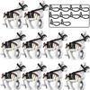 Military Building Blocks Solider Knights Figures Gifts Equipments Accessories Mount Medieval Ancient Warhorse Saddle Horse Rope