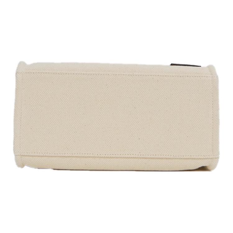 Bally Logo Micro Mark Fabric Tote Bag Shopping Bag Shoulder Crossbody Handbag Medium Women Tote Bags Natural 6310434