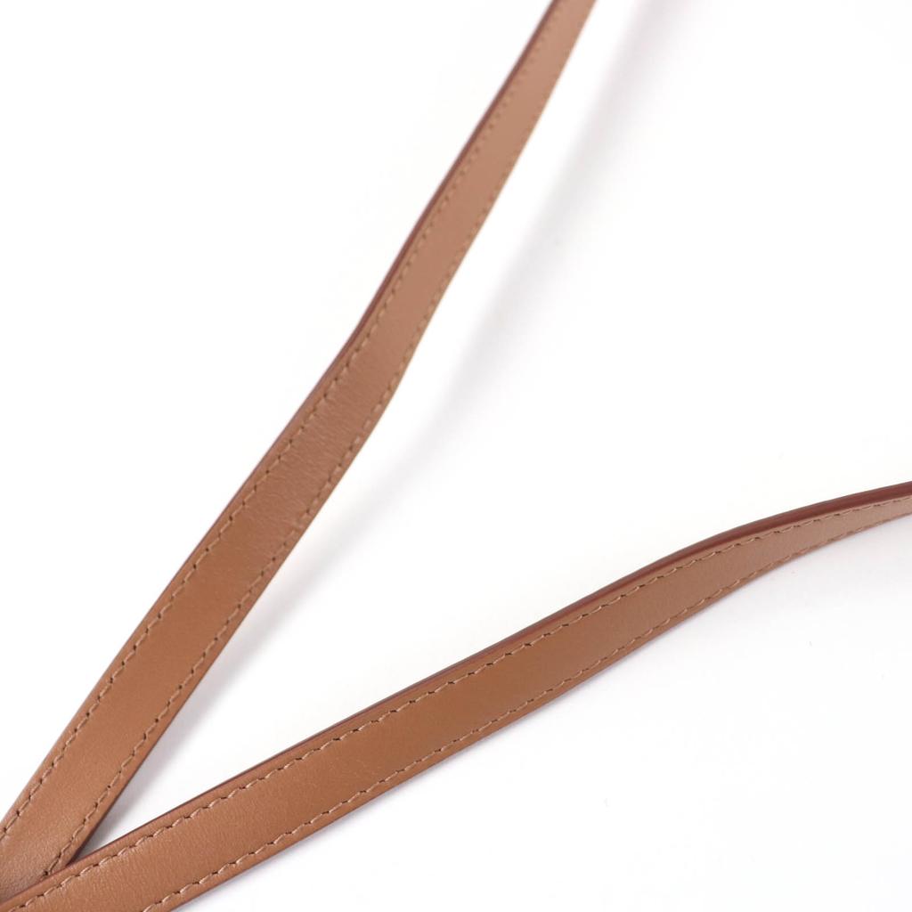 Excellent BURBERRY Shoulder Bag Grace Logo Leather Brown Leather Women Used