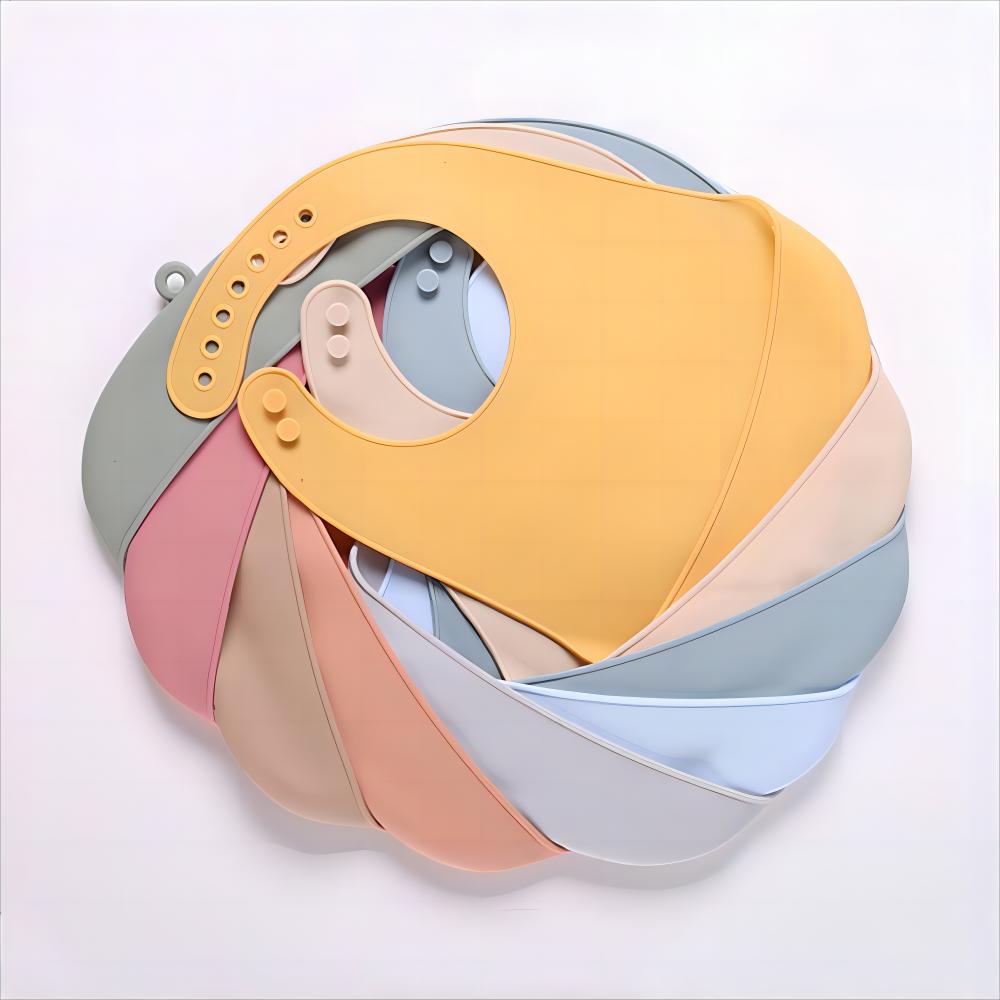 1/2pcs Food Grade Infant Eating Bibs Simple to Clean Baby Drool Towels Waterproof Children