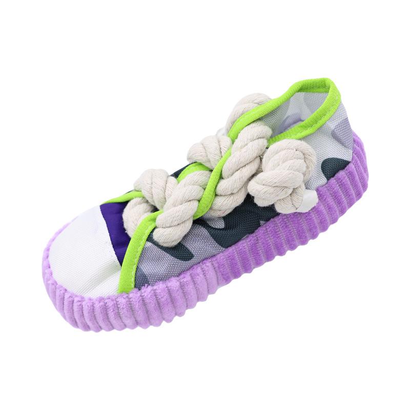 Langlebiges Kaubeständiges Haustier-Interaktivspielzeug - Quietschschuh-Design, Langeweile-Abbau & Bewegung für Hunde Katzen