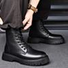 Fashion New Casual Leather Boots Men Stylish Male Comfortable Ankle Boots Outdoor Luxe for Men Boots All-match Classic Walking Shoes