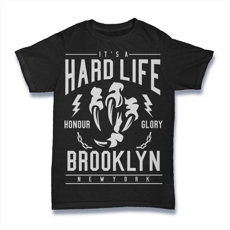 

Hard Life T-Shirt. 100% Cotton Premium Tee NEW M