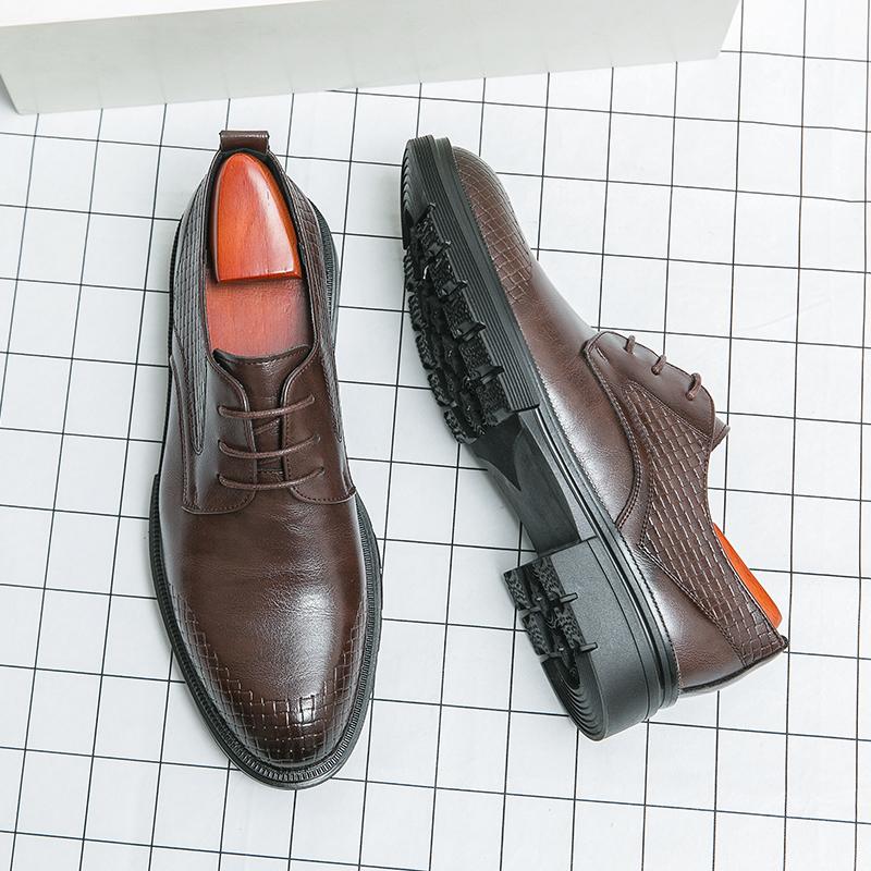 

Fashion Leather Shoes For Man Genuine Leather Big Size Shoes High Quality Designer Formal Shoes Casual Shoes Fashion Business 38