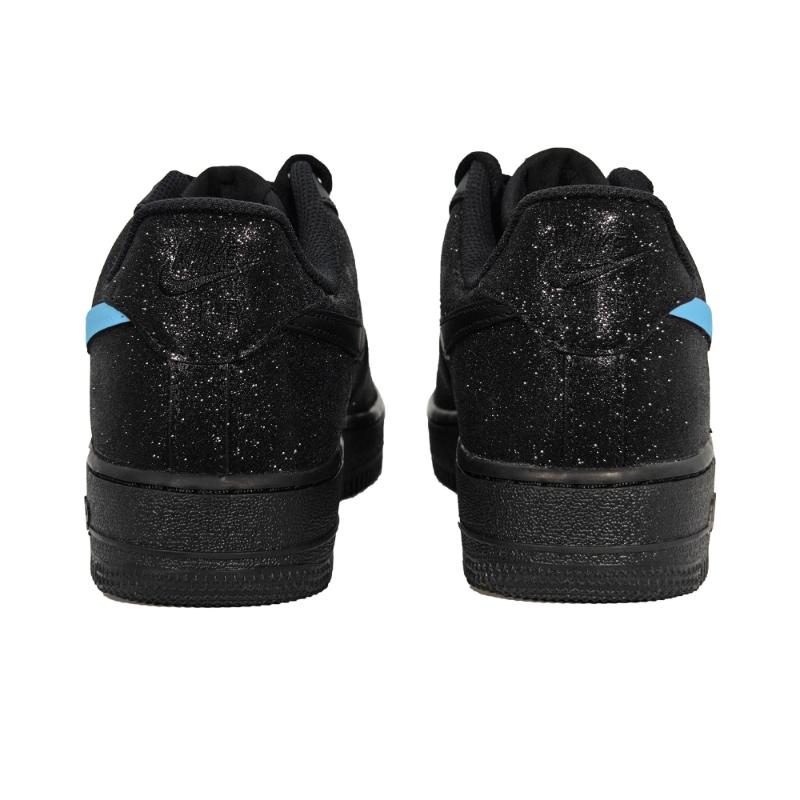 Nike Air Force 1 Baby's Breath Low top Skateboard Shoes Women's Black Diamond Blue DD8959-001(Team133-)