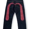 Hip Hop Amerikanisch Erstes Jahr Klassische Nische Druck Herren- und Damen Locker Trend Hose Coole Jeans