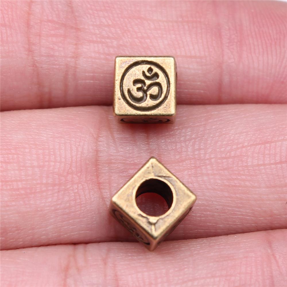 20pcs OM Charms Beads For Jewelry Making DIY Craft Handmade Pendant Cute Bracelet Earrings Necklace Jewelry Findings