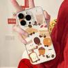 Funny Cartoon Bread Croissant Toast Phone Case For iPhone 17 16 15 11 12 14 13 Pro Max Mini X XS XR 7 8 Plus SE4 16E Cute Cover