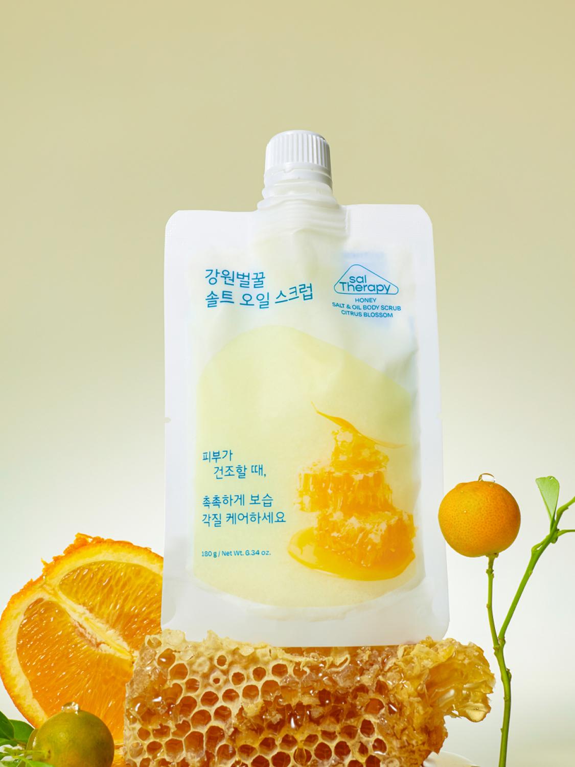 Sol Therapy Honey Salt & Oil Body Scrub - Citrus Blossom (180g) 1ea