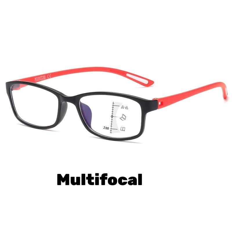 Anti Blue Light Multifocal Reading Glasses for Men Women Ultralight Sports Progressive Far Sight Glasses of View Far and Close