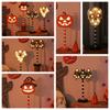 Atmosphere Lamp Halloween Wooden Night Light LED Pumpkin  Ornament Lantern  Party Desk Ornament