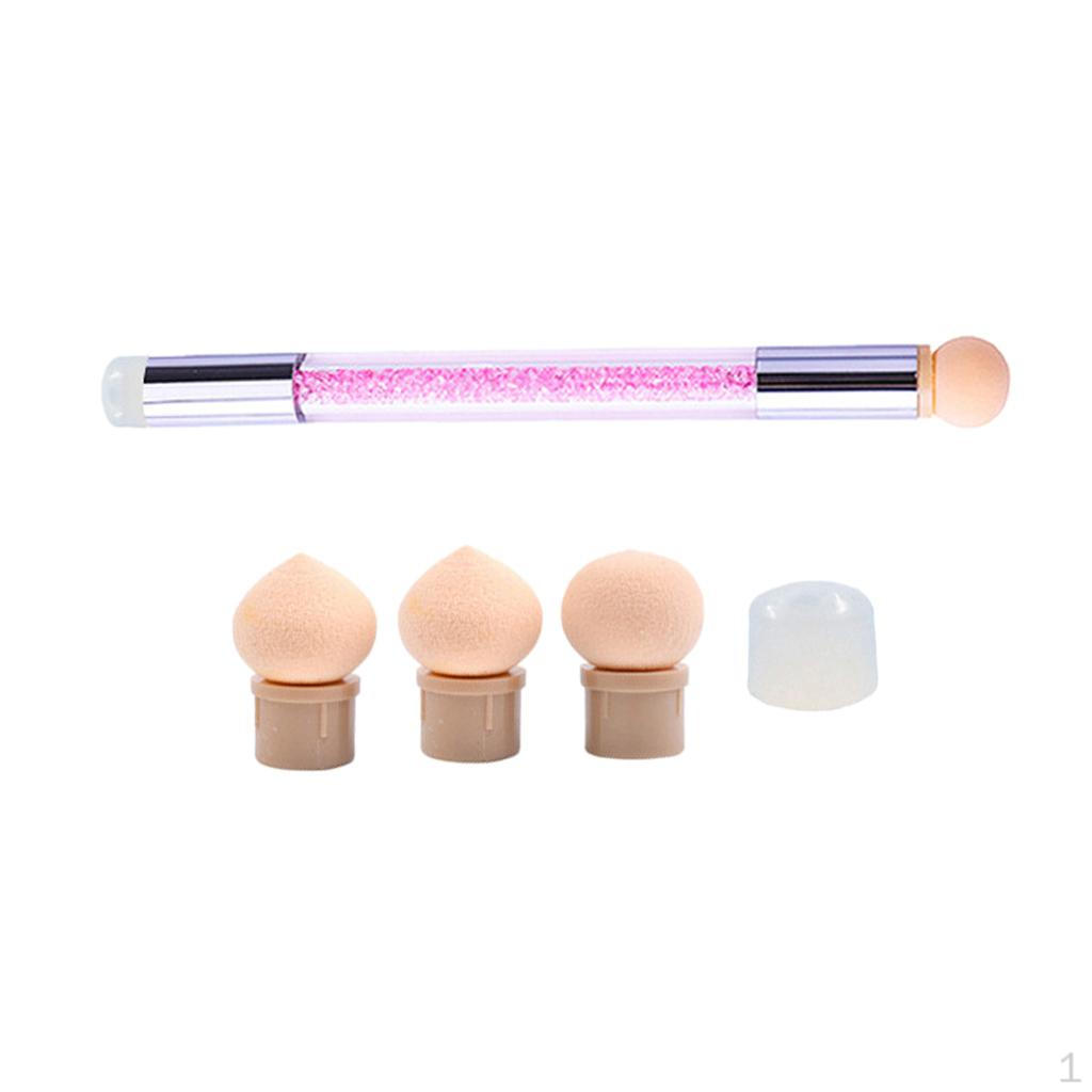 Gradient Brush Polish Painting Dotting Blooming Sponge Stamper Pen