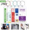 Steel Loop Luggage Tag Holder 10 Pcs Cruise with Wide Essentials Zip Seal Reusable Waterproof Document Carnival Supplies