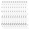 12Pcs Hanging Swirls Aluminum Foil Ceiling Decorations for Birthday Graduation Wedding Party