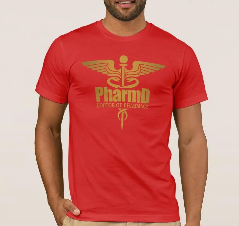 Doctor of Pharmacy Caduceus PharmD Snakestaff Symbol TShirt 100 Cotton ONeck Short Sleeve Casual Mens Tshirt Size S3XL S