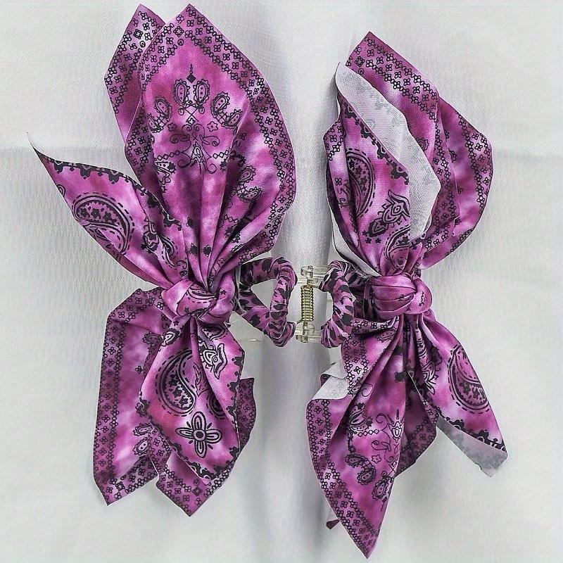 Vintage Hair Claw Clips 1pc/ 8pcs Vintage Bow Hair Claw Clip Nonslip Hair Jaw Clip Strong Hold Hair Claw Clips Boho Styling Hair Accessories for Women