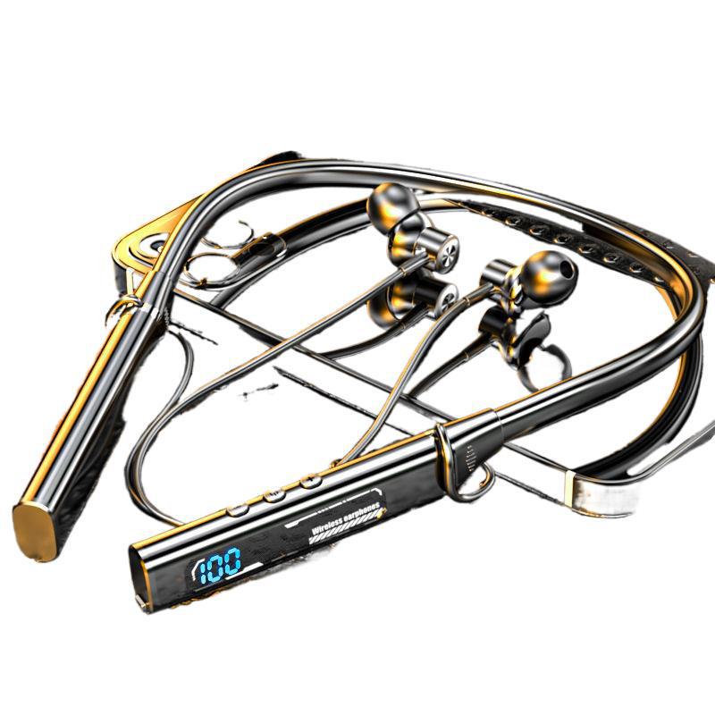 2025 Neckband Bluetooth Earbuds: Long Battery, Noise-Cancelling, Waterproof, Bass-Boosted for Running & E-sports