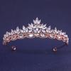 Rhinestone Queen Princess Crown Alloy Bridal Headwear Vintage Crystal Tiaras  Dress Party