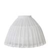 MOOKISOO 45cm Petticoat with Two Adjustable Lolita Birdcage Lolita Fluffy Lace White Wires, Volume, Lightweight, Filled, Dress, Cosplay, Ballet,