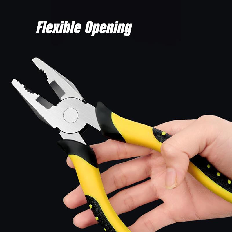 High Carbon Steel Multifunctional Pliers Needle Nose Wire Cutter Pliers Non‑Slip Grip Hand Tool For Household Electrical Repair