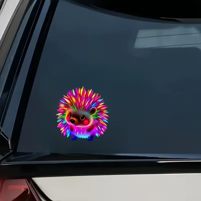 1pcs 14cm Colorful Hedgehog Car Sticker Waterproof Vinyl Decal Fun Decor