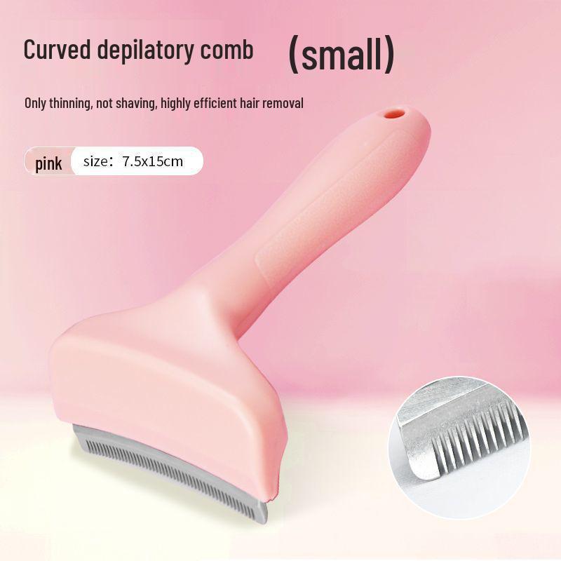 Pet Grooming De-shedding and Detangling Tool for Cats and Dogs