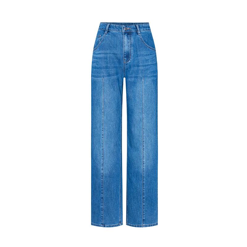 Navigare Women's Lightweight Washed Straight Jeans