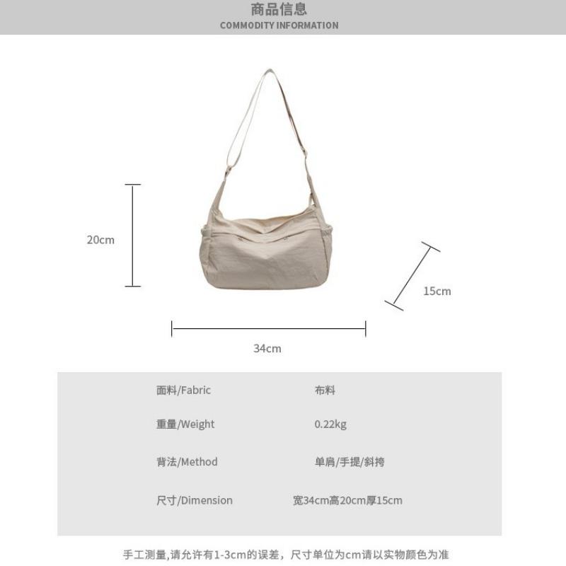 Canvas-Tasche mit großem Fassungsvermögen Damen Sommer-Trend lässige Umhängetasche Pendeln zur Arbeit vielseitige Schulter-Damentasche