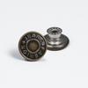 Antique Bronze Smooth Metal Tack Button for Jeans, Jackets & Dungarees with Engraving
