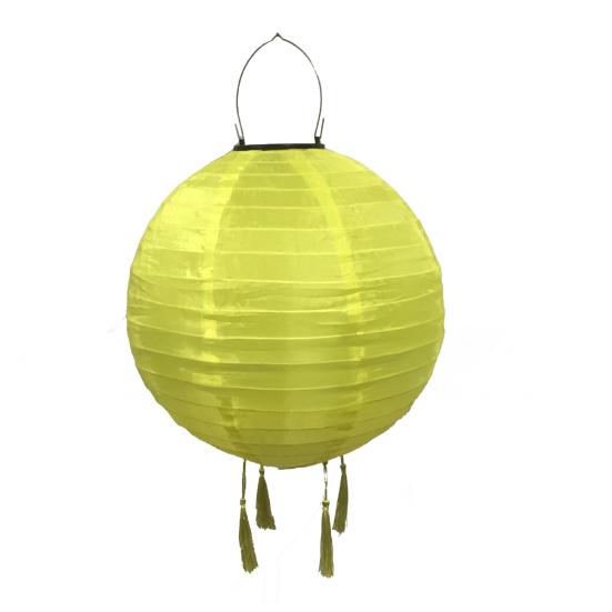 

Подвесной солнечный фонарь Yousheng, круглый уличный фонарь в китайском стиле с 4 кисточками, светодиодный солнечный светильник для украшения сада, патио, свадебной вечеринки S жёлтый