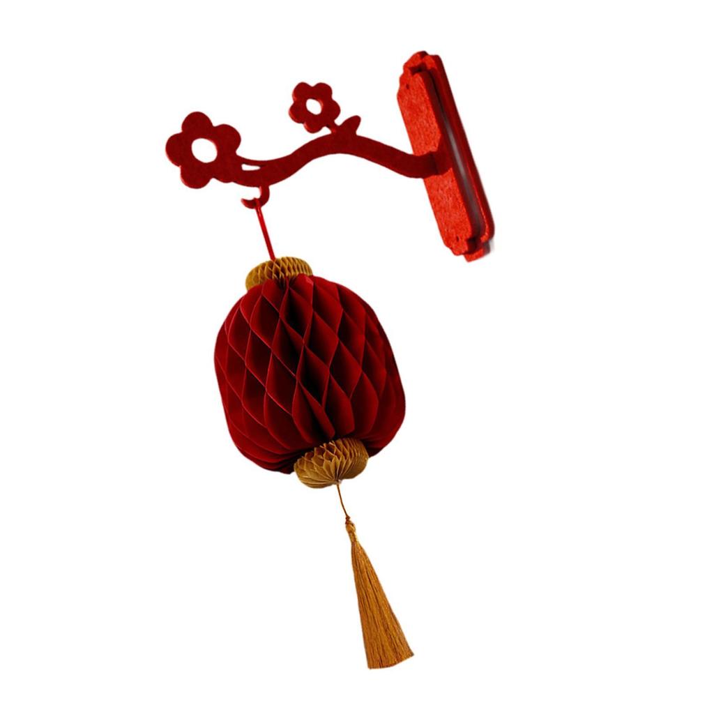 Chinese New Year Felt Lantern for Balcony Party Supplies Spring Festival