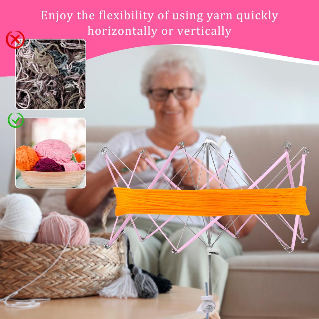 Wollwickler Halter Schirmstrebe Garnstrangwickler Tragbar Handbetrieben Praktisch Multifunktional Nähstrangwickler Werkzeug