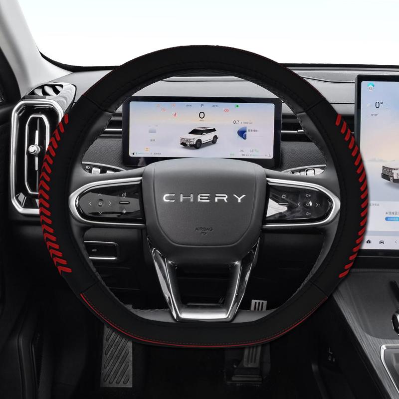 For Chery Jaecoo J7 2023-2025 Steering Wheel Cover All-season Breathable Personality Automobile Modification Supplies