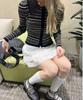 WEGO PHILLY Cardigan Spring Korean Size Black Multi-Striped Top, Knit, Outfit, Girly, Casual, Cute, Style, Gift, Present, Spring, Autumn, Winter,