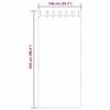 VidaXL Rideaux en voile avec boucles 2 pcs blanc 140x245 cm, rideau en filet, rideau transparent, voile de fenêtre, 4102334