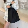 Solid Color Shopping Bag Washable Canvas Handbag Casual Drawstring Tote Bag  Ladies